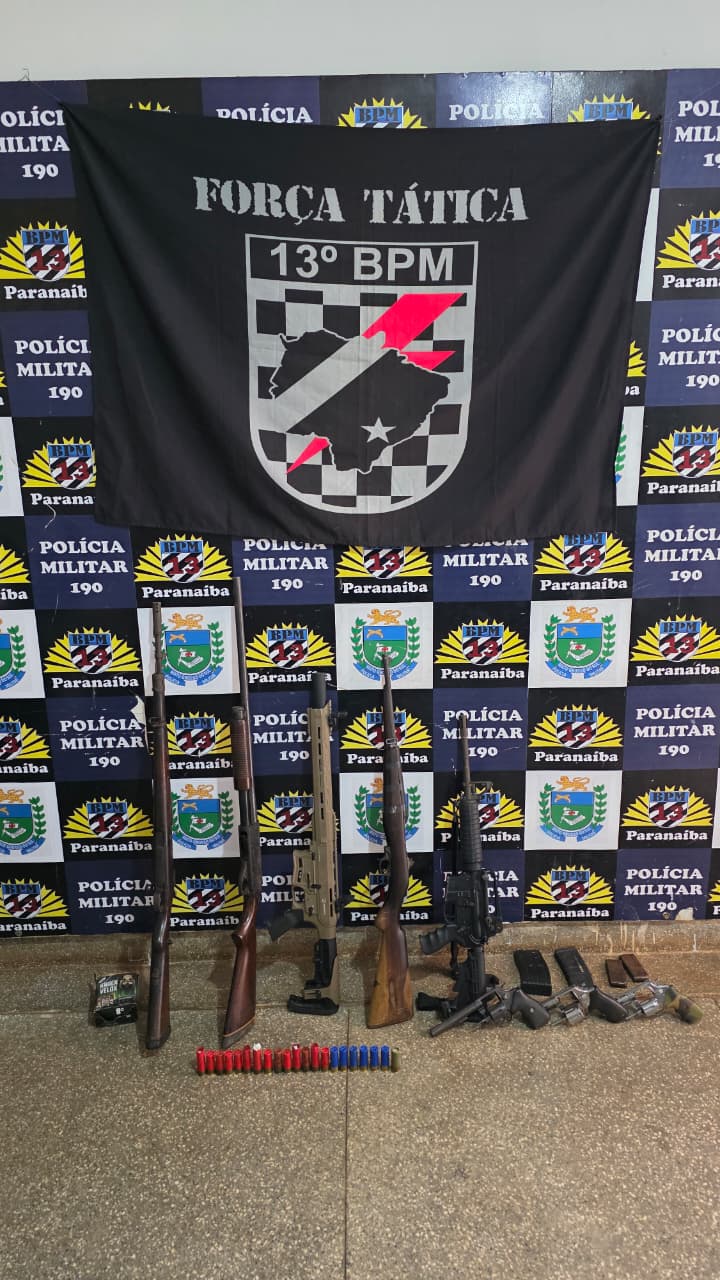 Polícia Militar apreende arsenal de armas de fogo na MS-240 em Paranaíba - foto 2